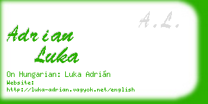 adrian luka business card